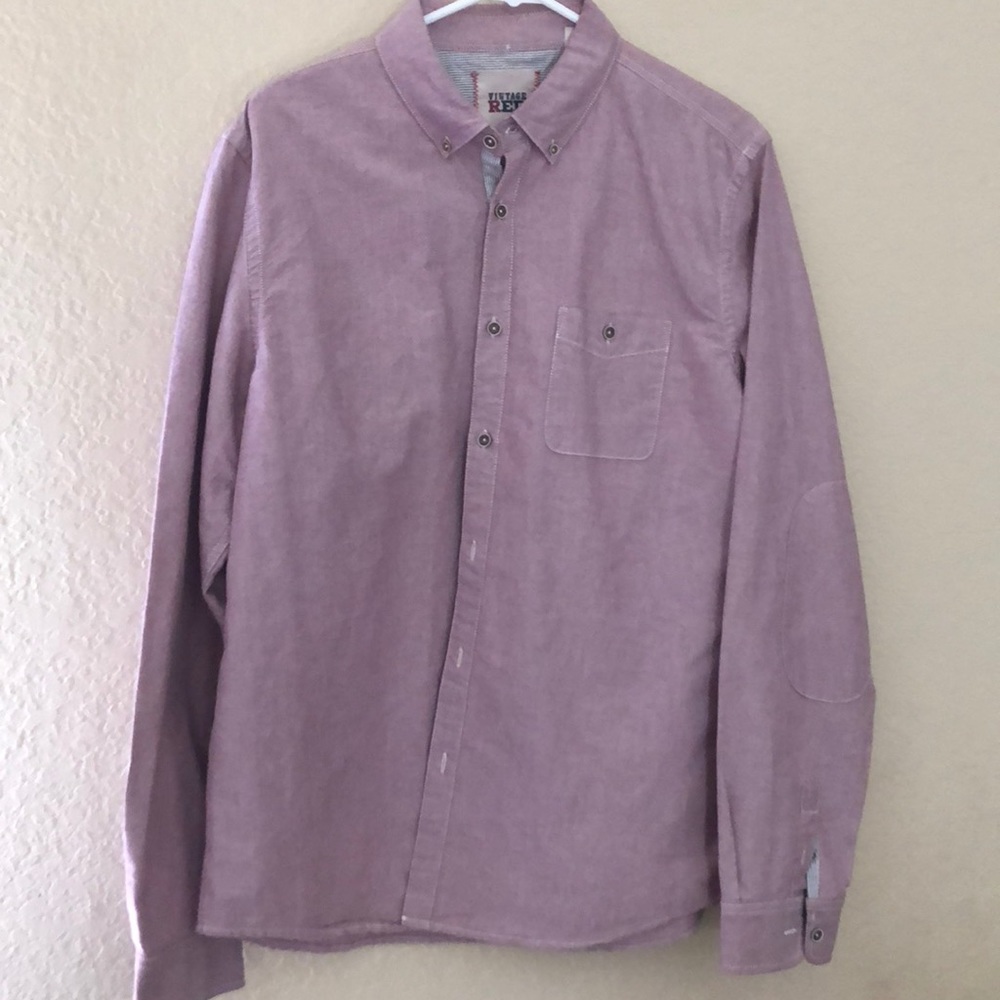 Red Button Down